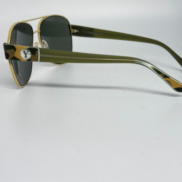 Exalt Cycle Country C2 Eyeglasses Frames Yellow Green Square 59-13 H2285 - Picture 2 of 7